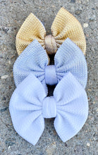 Load image into Gallery viewer, Bright White Pleather Bow