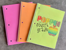 Load image into Gallery viewer, School Notebooks-School Images and Customs Available-Multiple Colors/Images Available