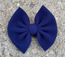 Load image into Gallery viewer, Navy Blue Bow/Wrap