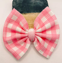 Load image into Gallery viewer, Pink Gingham Bow**LIMITED**
