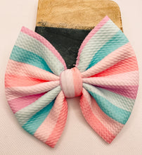 Load image into Gallery viewer, Pastel Stripes Bow