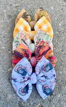 Load image into Gallery viewer, Yellow Gingham Bow/Wrap