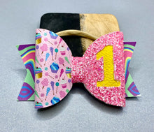 Load image into Gallery viewer, Custom Faux Leather Bow