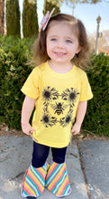 Load image into Gallery viewer, Sunflower Bee Shirt-Infant-Adult-Sublimated image-Multiple Shirt Color Options