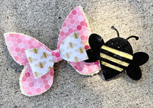 Load image into Gallery viewer, Custom Faux Leather Bow