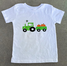 Load image into Gallery viewer, Pumpkin Tractor Onesie