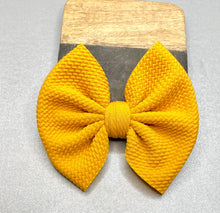 Load image into Gallery viewer, Golden Sunflower Yellow Bow