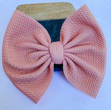 Load image into Gallery viewer, Perfect Peach Bow(with a light gold shimmer)
