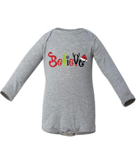 Load image into Gallery viewer, Believe short/long sleeve Onesie