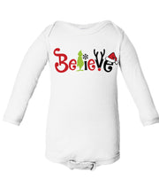 Load image into Gallery viewer, Believe short/long sleeve Onesie