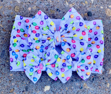 Load image into Gallery viewer, Christmas Lights Bow/Wrap