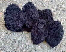 Load image into Gallery viewer, Black Sherpa Bow-sparkle center option available