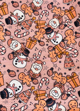 Load image into Gallery viewer, Boho Santa & Snowman Bow