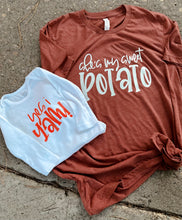 Load image into Gallery viewer, Yes I Yam Short/Long Sleeve Toddler/Child Shirt