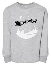 Load image into Gallery viewer, Santa & Reindeer short/long sleeve Adult Shirt