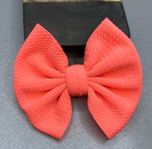Load image into Gallery viewer, Neon Coral Bow