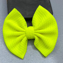 Load image into Gallery viewer, Neon Yellow Bow