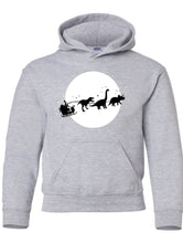 Load image into Gallery viewer, Santa & Dinos Toddler/Child crewneck/hoodie Sweatshirt