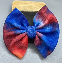 Load image into Gallery viewer, Patriotic Tie Dye Bow