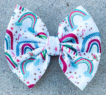 Load image into Gallery viewer, Christmas Rainbows Bow