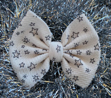 Load image into Gallery viewer, White Stars Bow