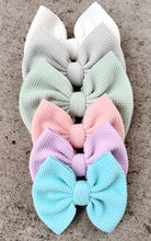 Load image into Gallery viewer, Autism Acceptance Bright White Bow/Wrap