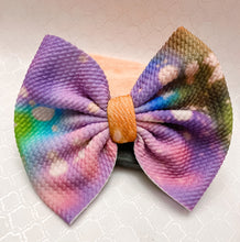 Load image into Gallery viewer, Colored Bleach Spots Bow