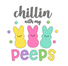 Load image into Gallery viewer, Chillin with my Peeps Shirt-Youth/Adult Sizes-(Rainbow Stripe Image offered)