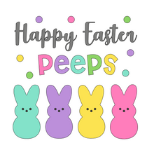 Load image into Gallery viewer, Happy Easter Peeps Shirt-Youth/Adult Sizes(Rainbow Stripe image available)