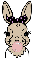 Load image into Gallery viewer, Tan Bunny with Bubble Gum Shirt-Youth Size