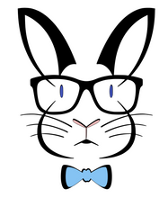 Load image into Gallery viewer, Bunny with Glasses and Blue Bowtie Shirt/Onesie-Infant/Toddler Sizes