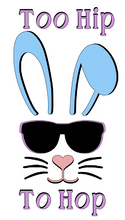 Load image into Gallery viewer, Too Hip to Hop-Light Blue Ears Shirt/Onesie-Infant/Toddler Sizes