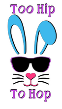 Load image into Gallery viewer, Too Hip to Hop-Neon Blue Ears Shirt/Onesie-Infant/Toddler Sizes