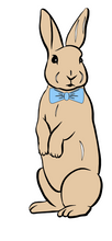 Load image into Gallery viewer, Copy of Bunny With Blue Bow Tie Shirt-Youth Size