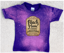 Load image into Gallery viewer, Light Black Flame Adult Shirt- Unbleached or Bleached Option-Multiple Colors