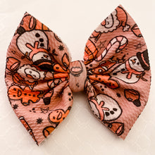 Load image into Gallery viewer, Boho Santa & Snowman Bow