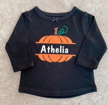 Load image into Gallery viewer, Name Pumpkin Onesie
