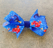 Load image into Gallery viewer, Just keep swimming ribbon bow