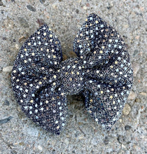 Load image into Gallery viewer, Dark Gray Sequin Sparkle Bow
