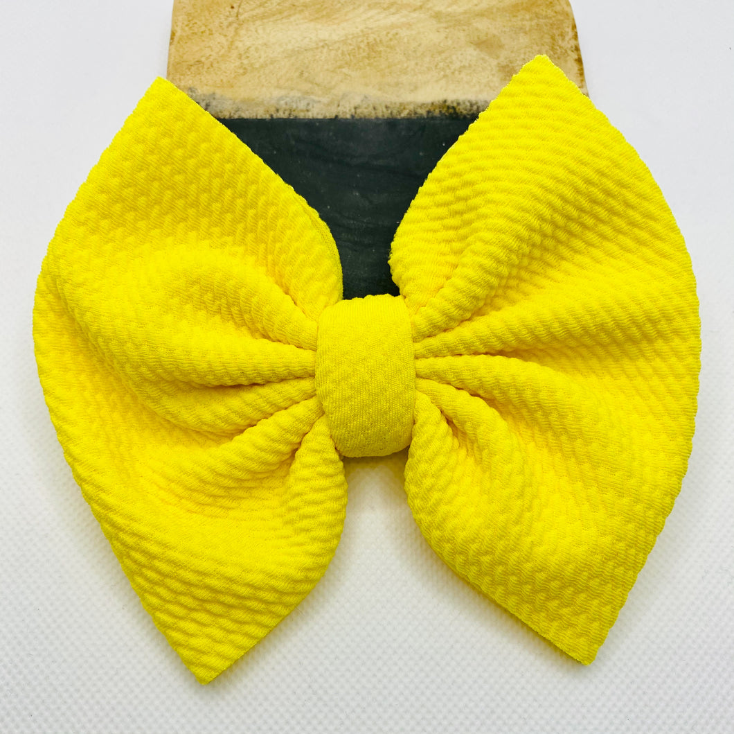 Sunshine Yellow Bow