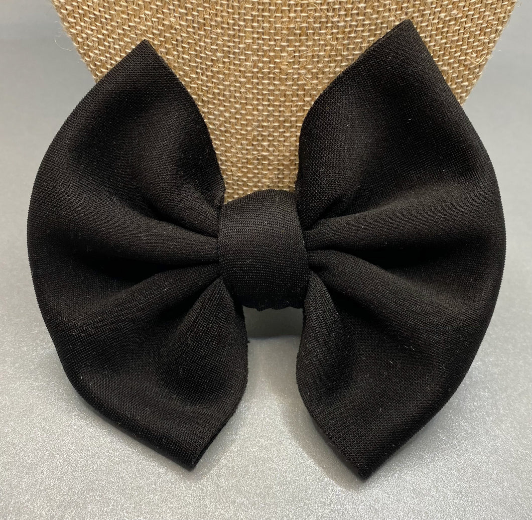 Black Puff Bow
