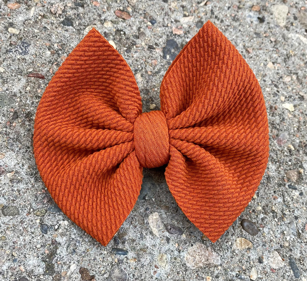 Fall Orange Bow/Wrap