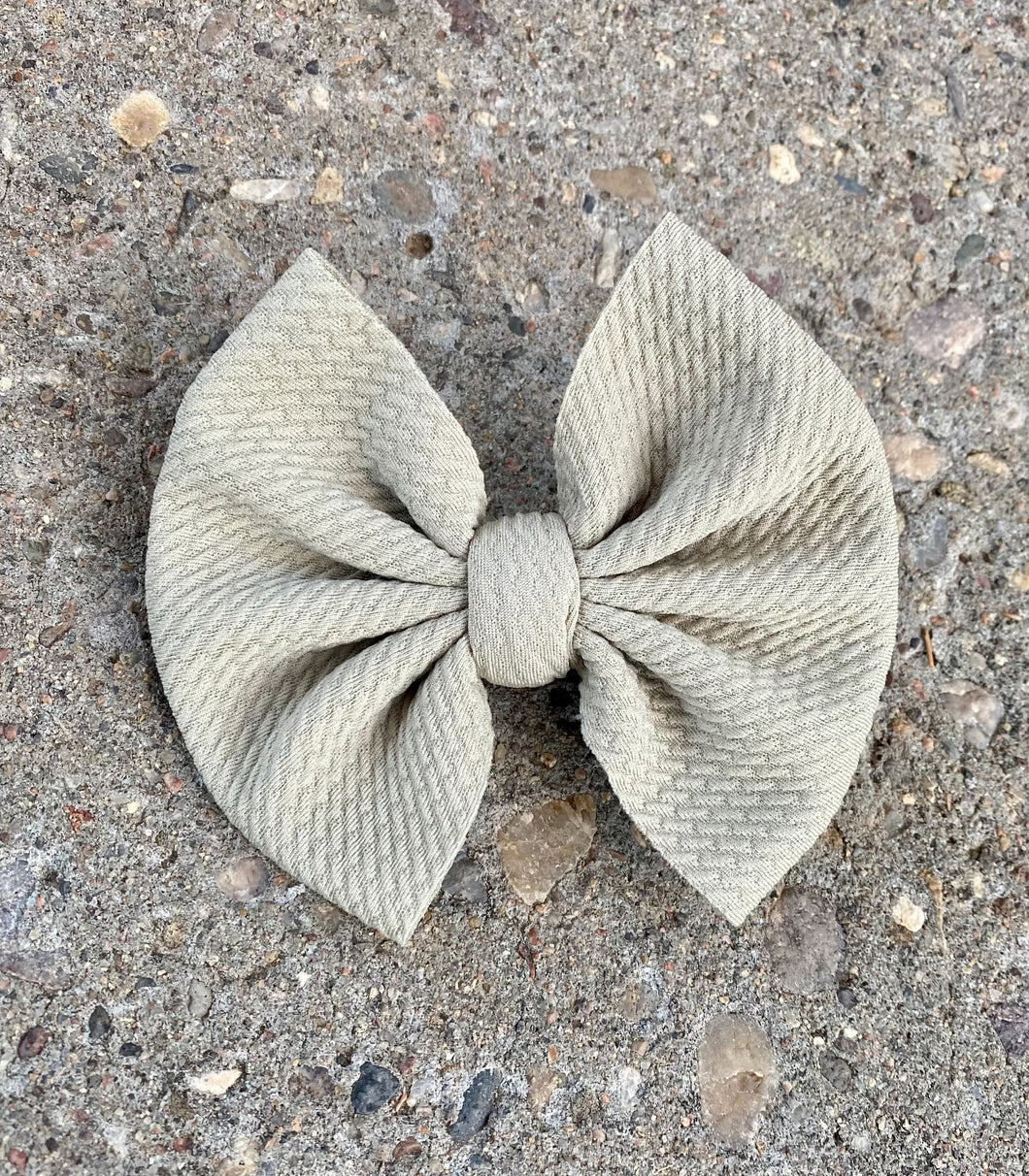 Khaki Bow/Wrap