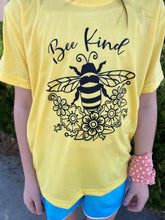 Load image into Gallery viewer, Bee Kind Shirt-Infant-Adult-Sublimated image-Multiple Shirt Color Options
