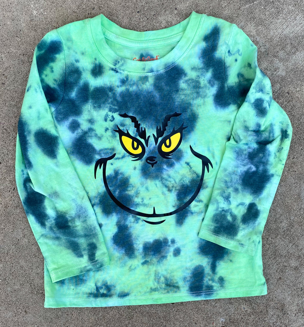 Tie Dye Mean and Green Youth and Adult Shirts- Short and Long Sleeve Multiple Color Options