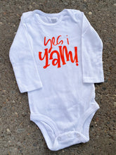 Load image into Gallery viewer, Yes I Yam short/long sleeve Onesie
