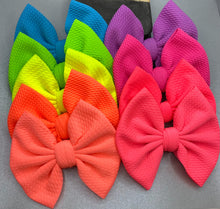 Load image into Gallery viewer, Neon Coral Bow
