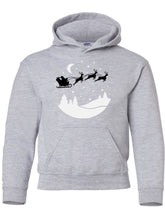 Load image into Gallery viewer, Santa &amp; Reindeer Toddler/Child crewneck/hoodie Sweatshirt
