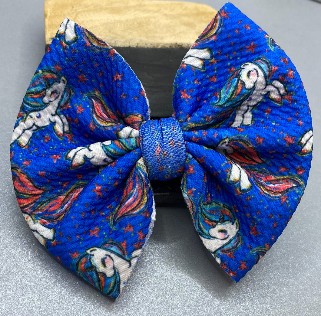 Patriotic Unicorns Bow