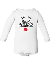 Load image into Gallery viewer, Merry Christmas Reindeer Onesie/Shirt- Multiple Style Options(Newborn-24m)

